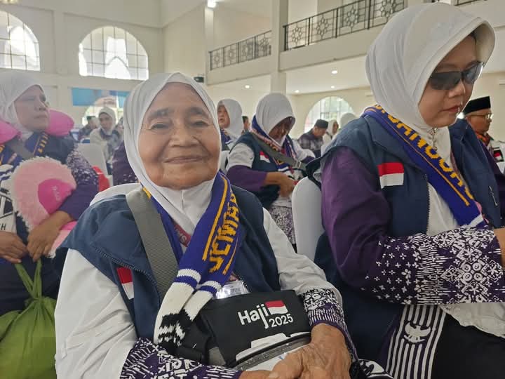 NAIK HAJI: Yamsi yang berkesempatan menunaikan ibadah haji tahun ini.