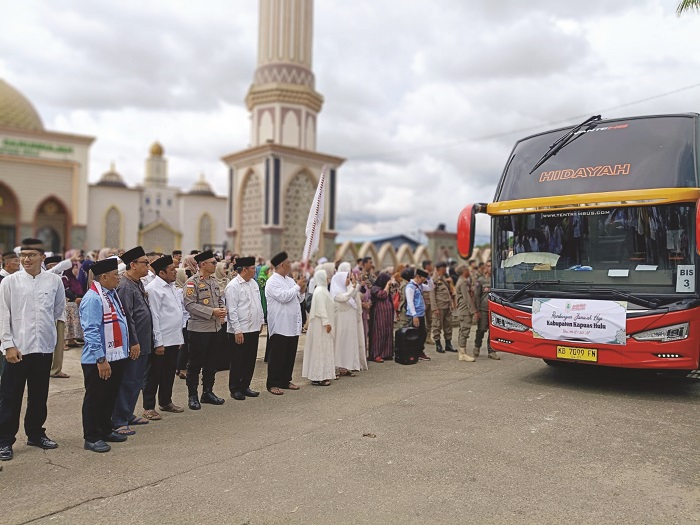 JEMAAH : Pelepasan jemaah haji Kabupaten Kapuas Hulu.