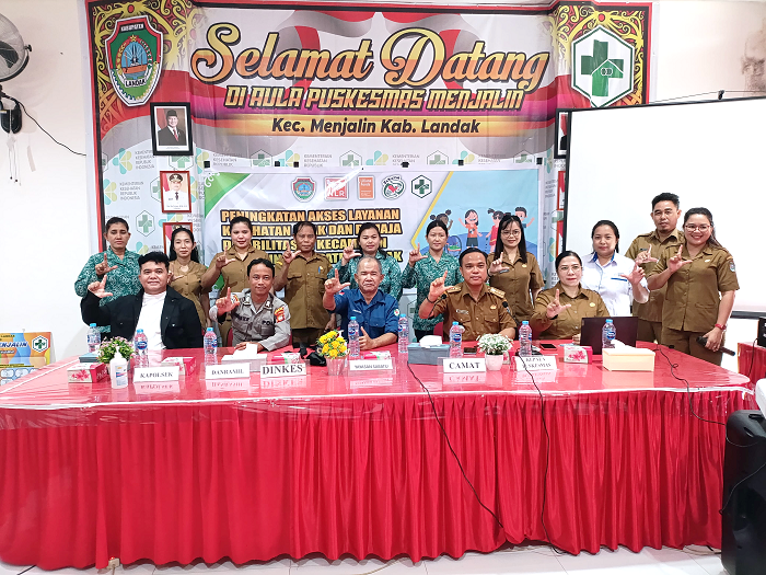 KOORDINASI: Polsek Menjalin dan Pemerintah Kecamatan Menjalin saat menggelar koordinasi lintas sektoral dalam upaya peningkatan pelayanan publik dan kesehatan masyarakat.