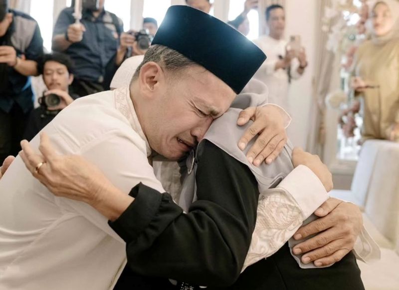 Ruben Onsu dalam acara walimatus safar jelang berangkat ke Tanah Suci.