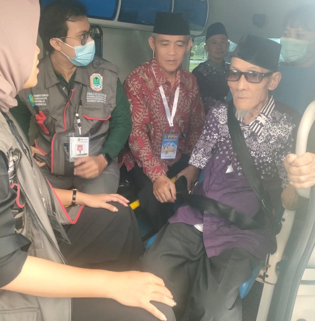 SAKIT : M. Dani jemaah haji asal Kapuas Hulu yang gagal berangkat dikarenakan sakit.