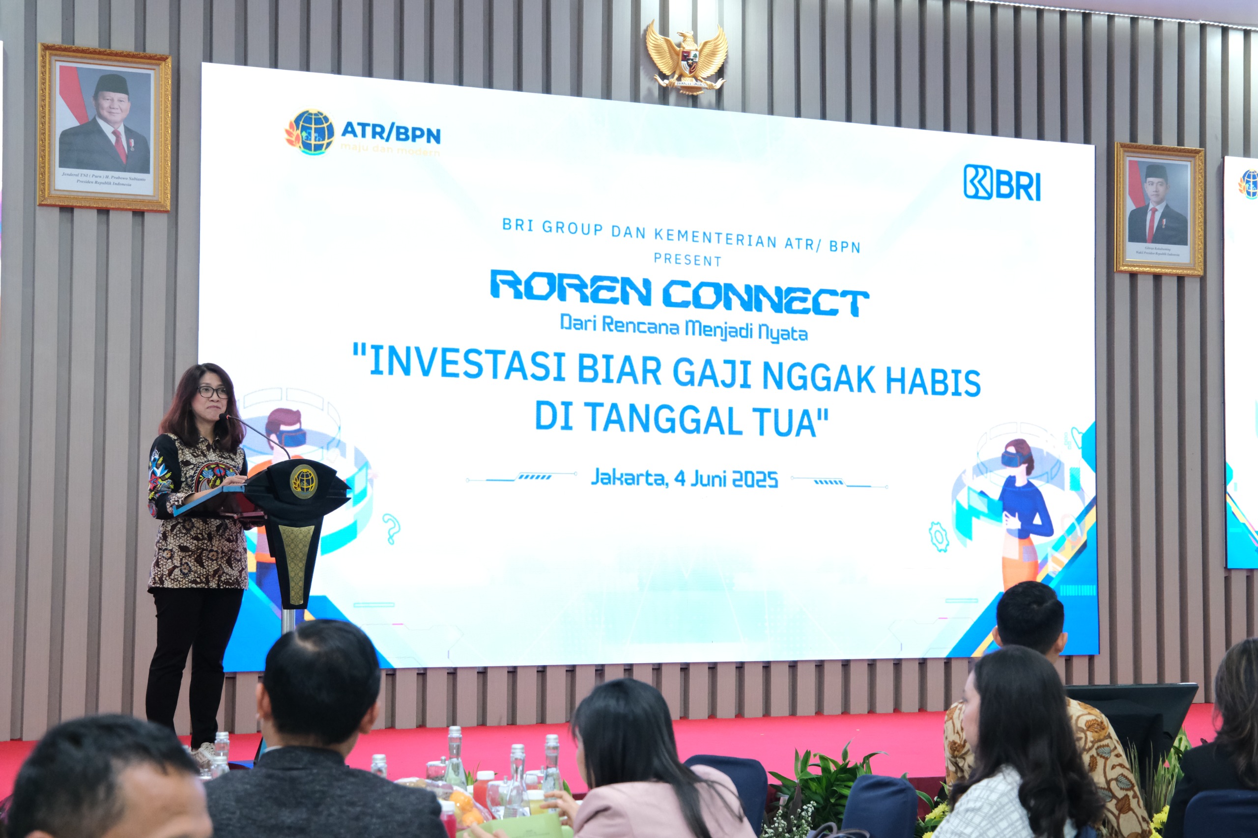 Roren Connect dengan tema &ldquo;Biar Gak Cuma Nunggu Gajian: Tips ASN Membangun Passive Income Lewat Investasi&rdquo;, Rabu (04/06/2025) di Aula Prona Kementerian ATR/BPN, Jakarta.