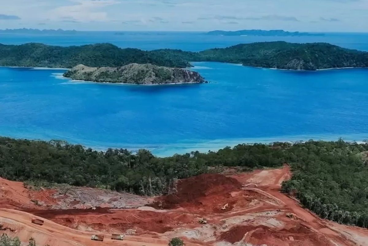 ILUSTRASI. Tambang nikel Raja Ampat.