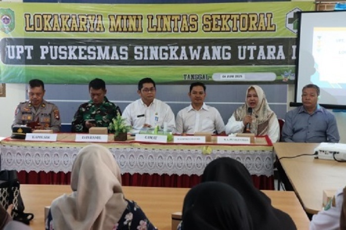 LOKMIN: UPT Puskesmas Singkawang Utara I menggelar Lokakarya Mini (Lokmin) Lintas Sektoral Triwulan II sebagai upaya memperkuat kolaborasi lintas sektor dalam peningkatan layanan kesehatan masyarakat.