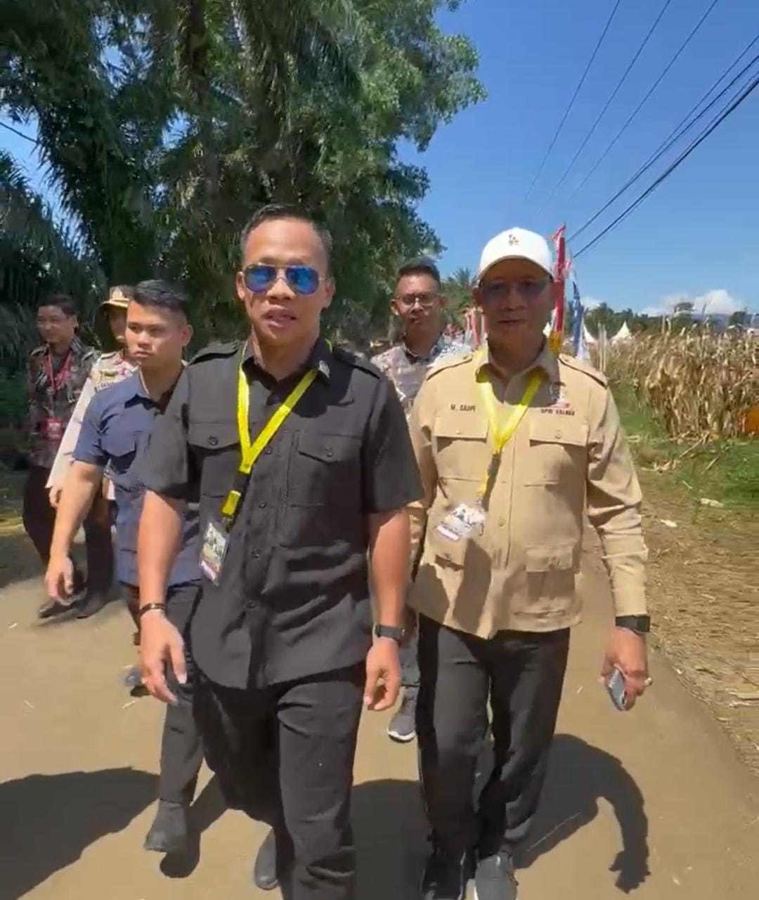 HADIR: Daud Yordan saat menghadiri Panen Raya Jagung dan bertemu dengan Presiden Prabowo Subianto, beberapa waktu lalu.