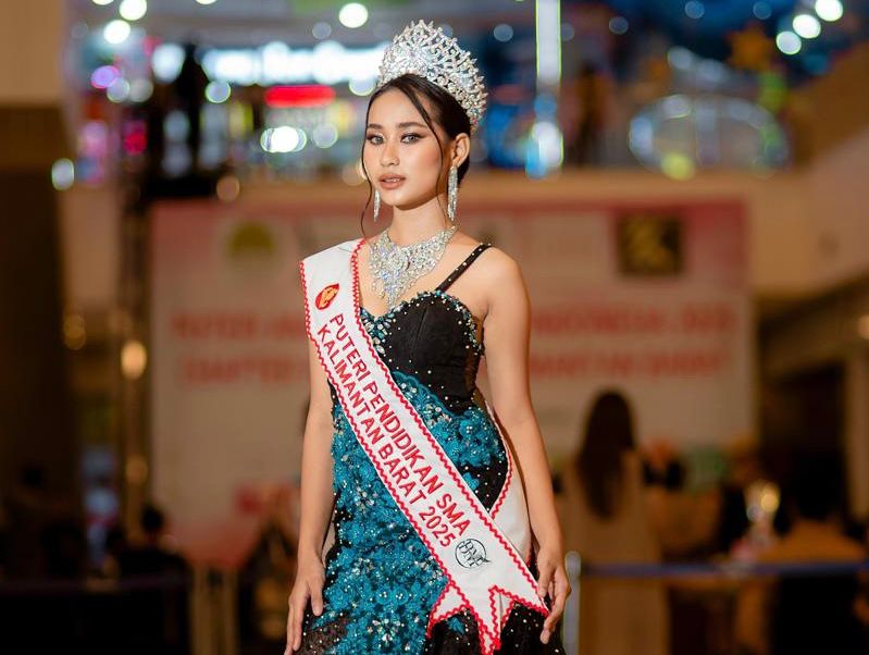 Maisharah Echa saat tampil dalam ajang Duta Budaya Indonesia 2024, dan menjadi juara umum.