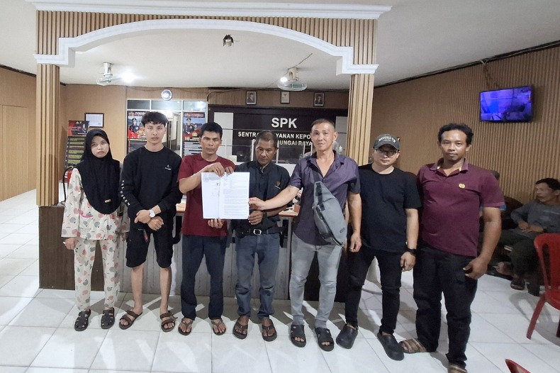 Mediasi di Mapolsek Sungai Raya.
