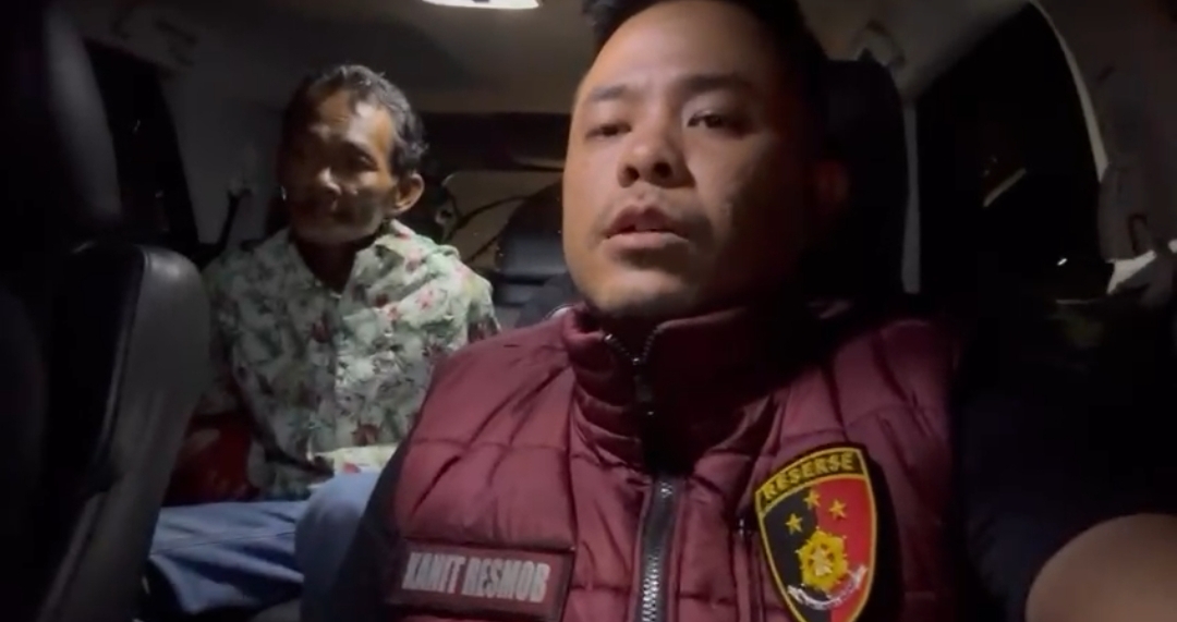Pelaku pembunuh Rafa, saat digelandang polisi.