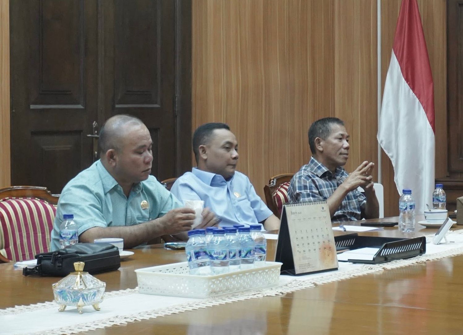 AUDIENSI : Wabup Ketapang, Jamhuri Amir, melakukan audiensi ke Perpustakaan Nasional di Jakarta, Rabu (18/6).