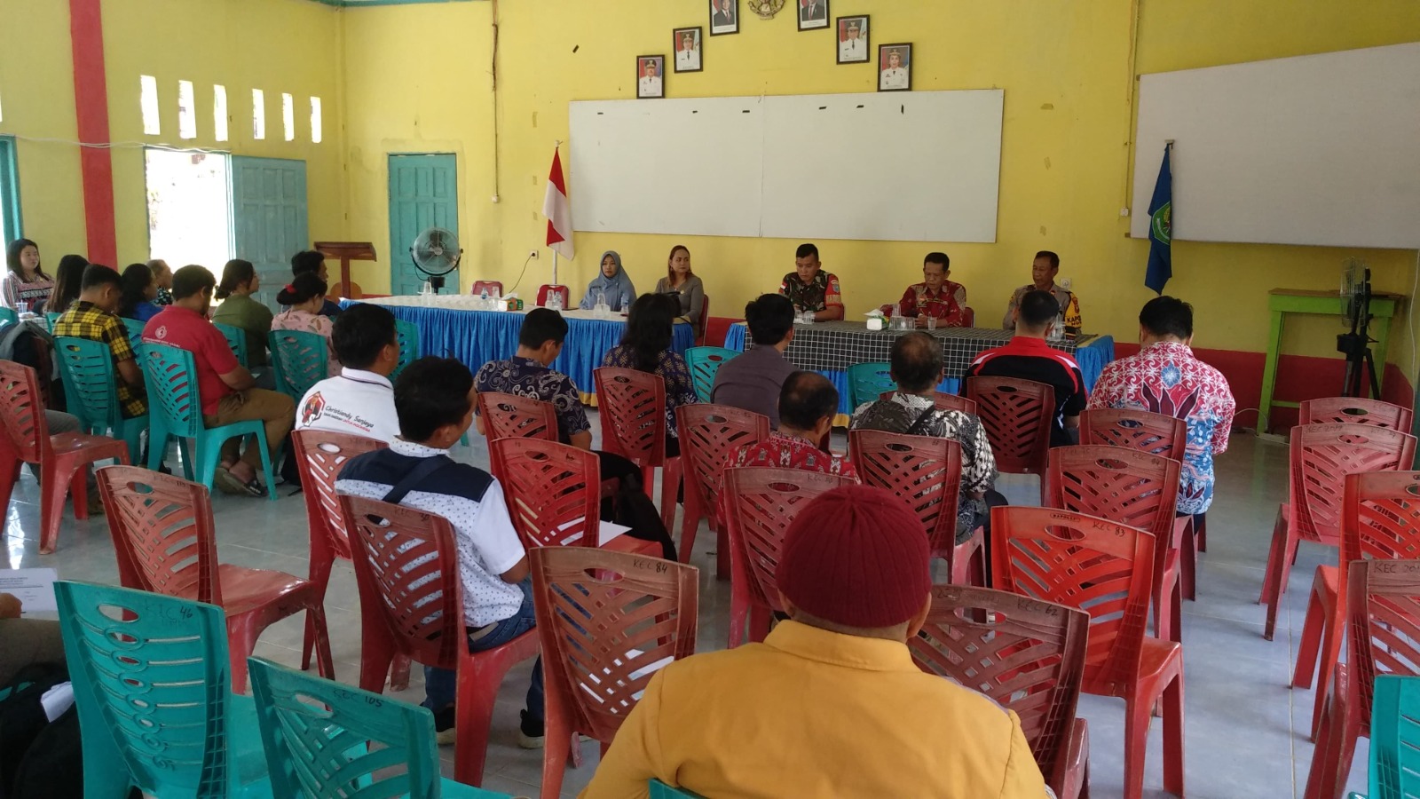 Suasana kegiatan peresmian koperasi desa merah putih di Kecamatan Noyan.