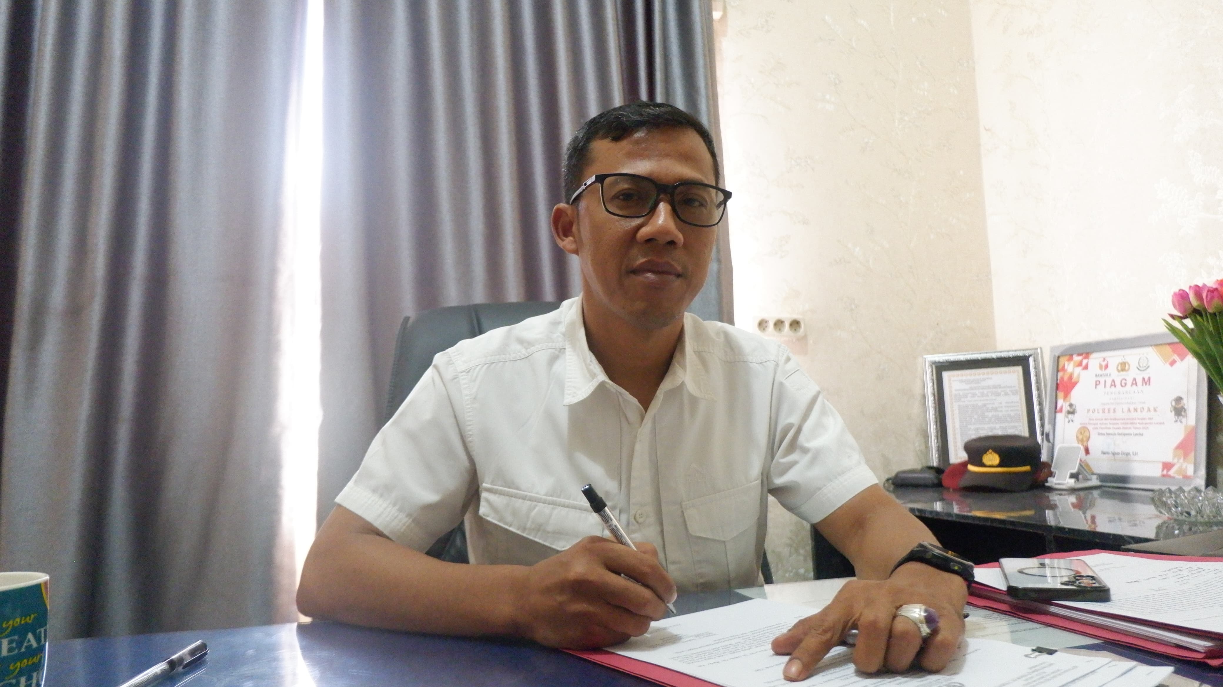 Kasat Reskrim Polres Landak, AKP Heri Susandi