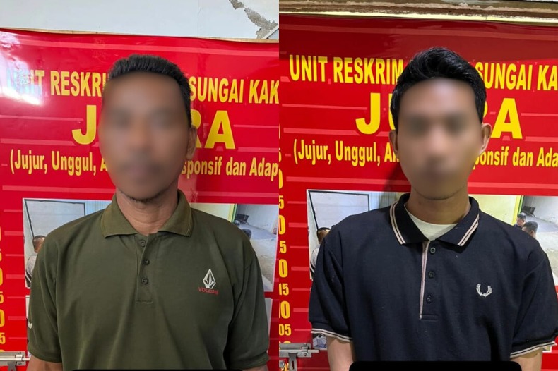 Tersangka pengeroyokan dan penikaman di Sungai Kakap, Kubu Raya.