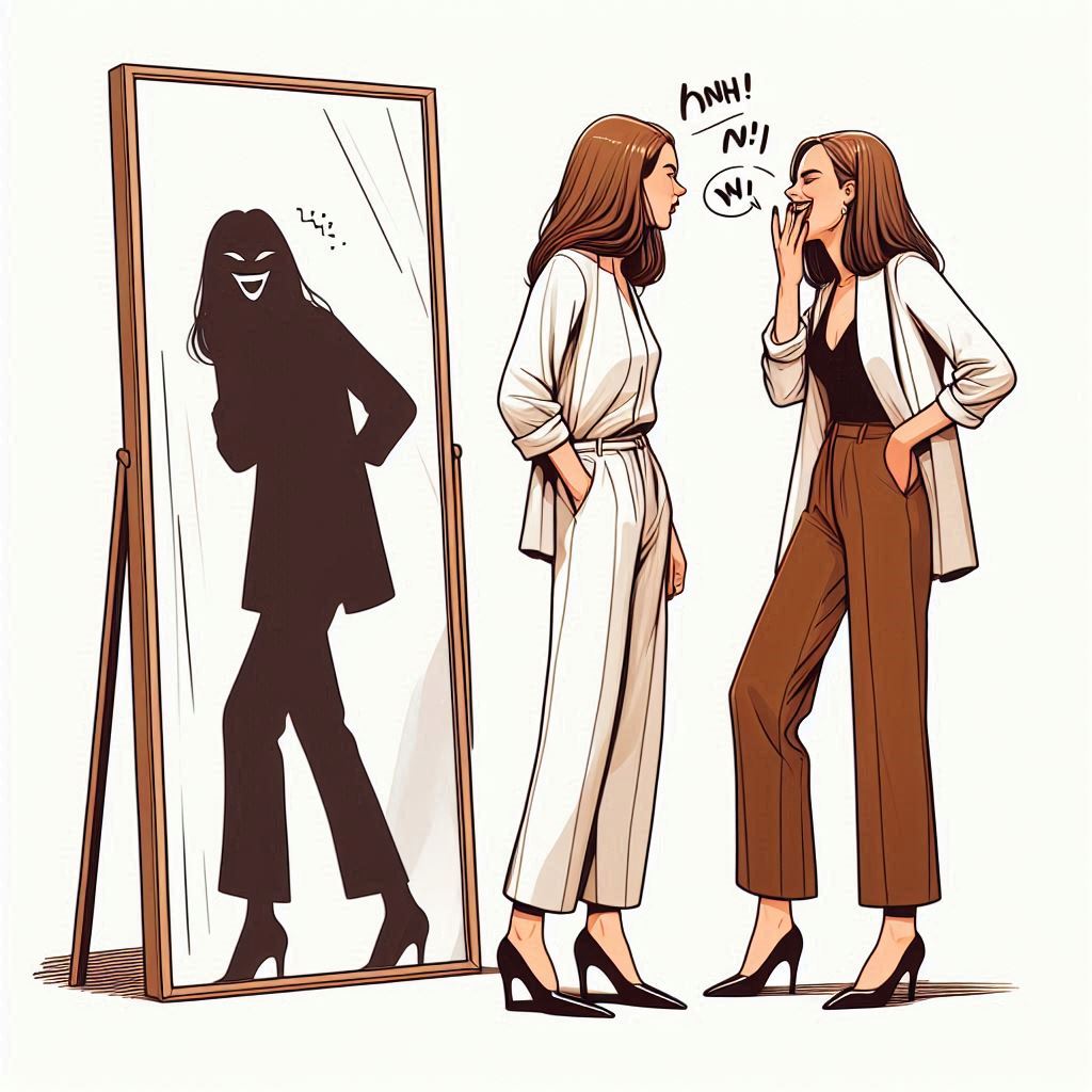 Ilustrasi teman bermuka dua.