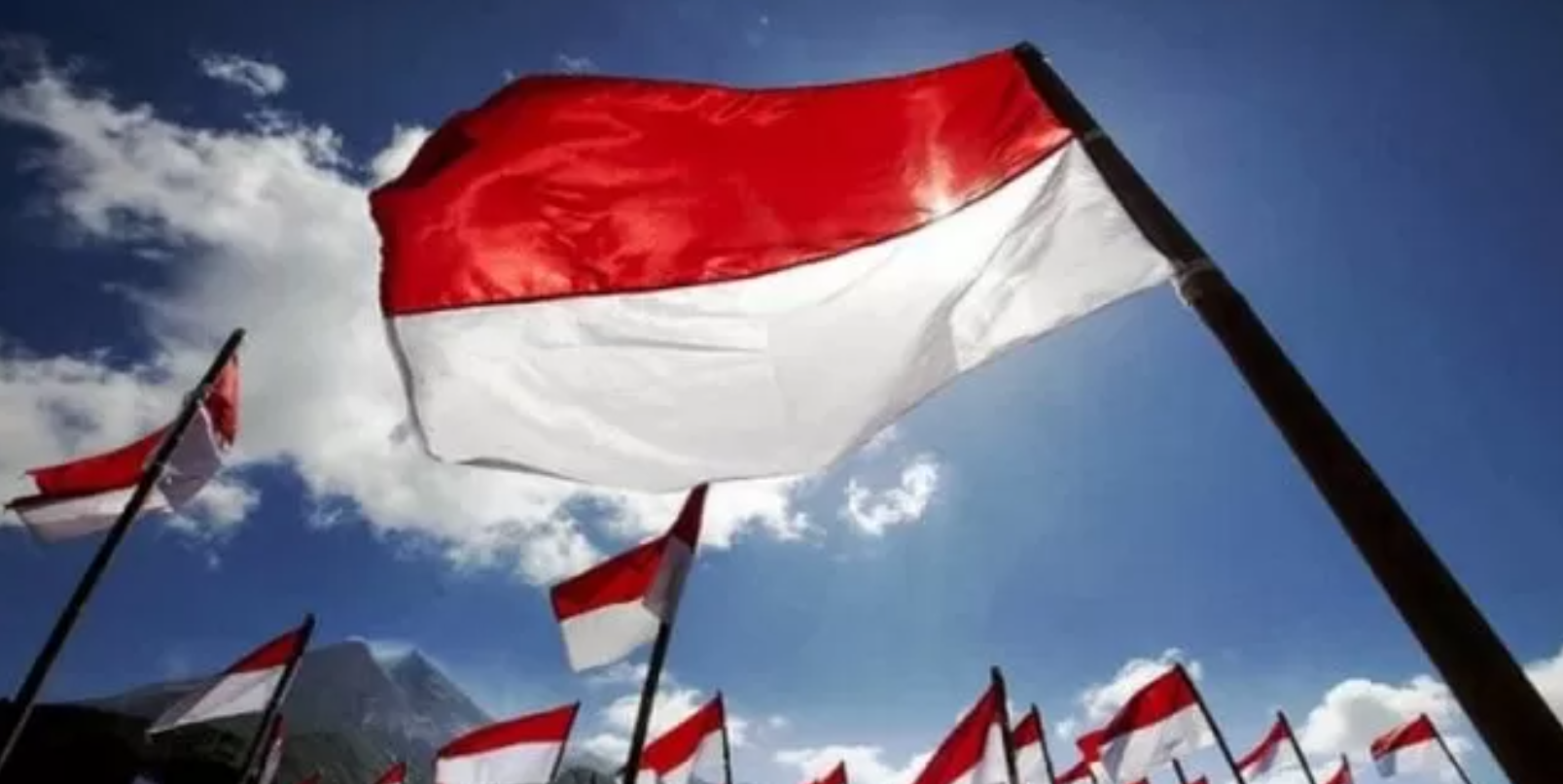 Ilustrasi bendera merah putih.
