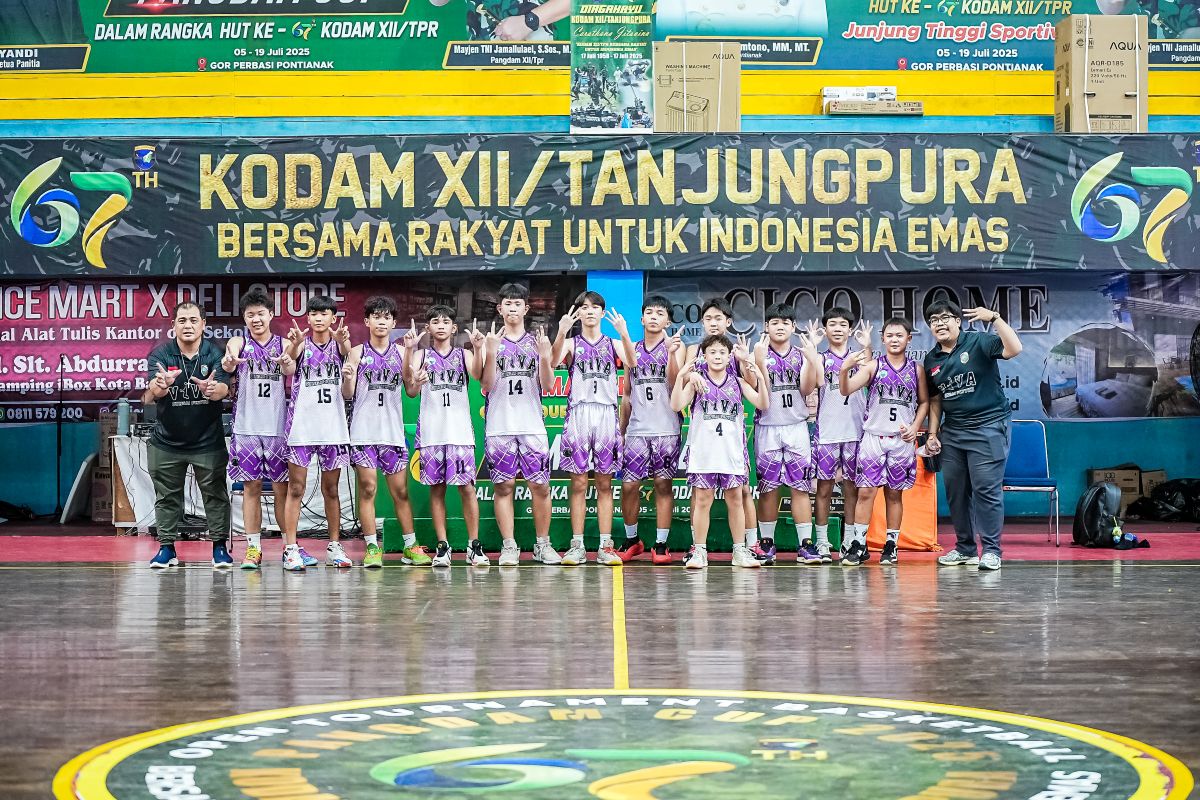 Viva meraih juara ketiga Pangdam Cup 2025 kategori KU-15.