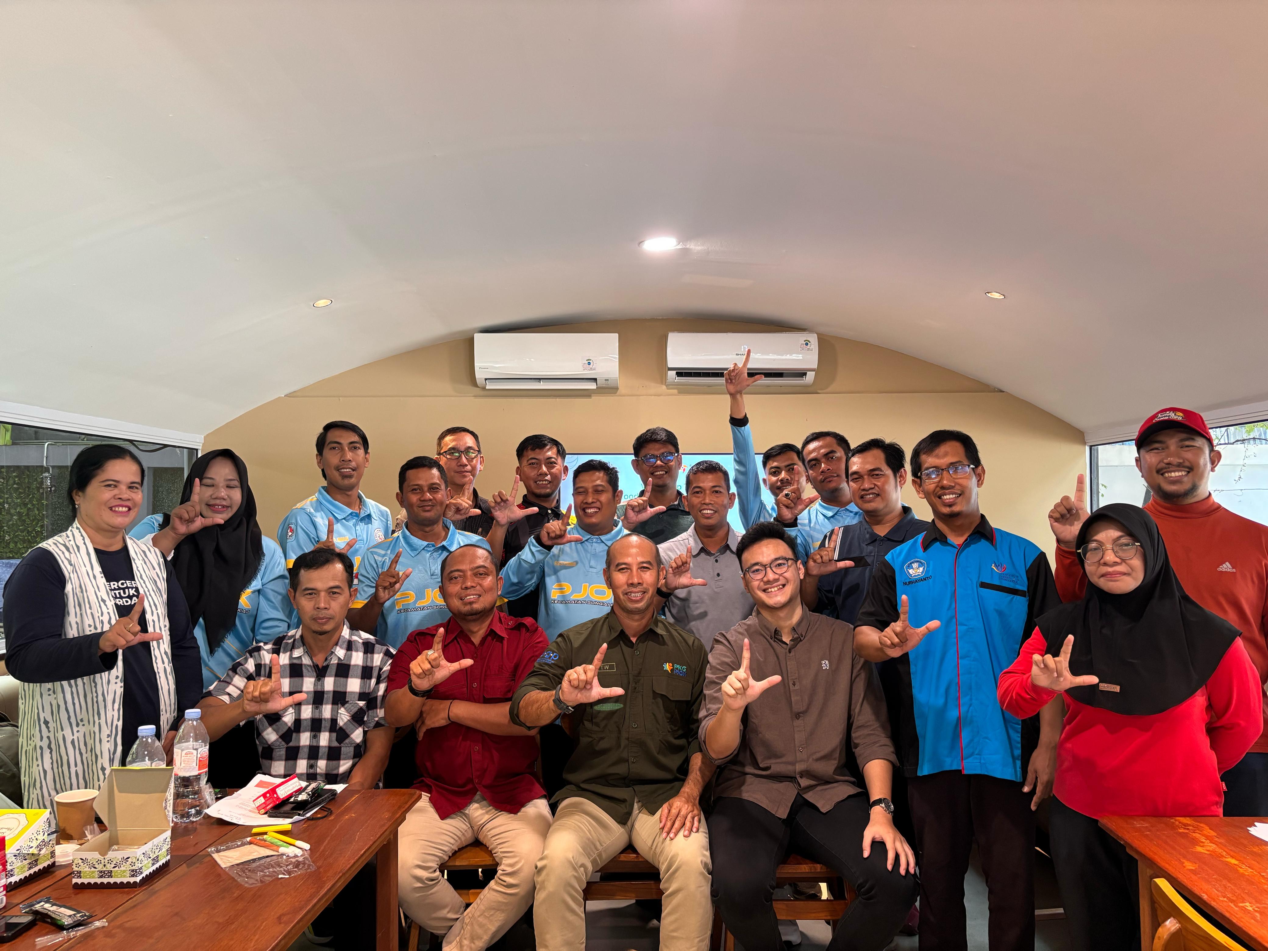 Dokumentasi kegiatan Workshop Transformasi Guru PJOK menjadi Pemimpin Perubahan Gaya Hidup Sehat di Sekolah, Sabtu (19/7).