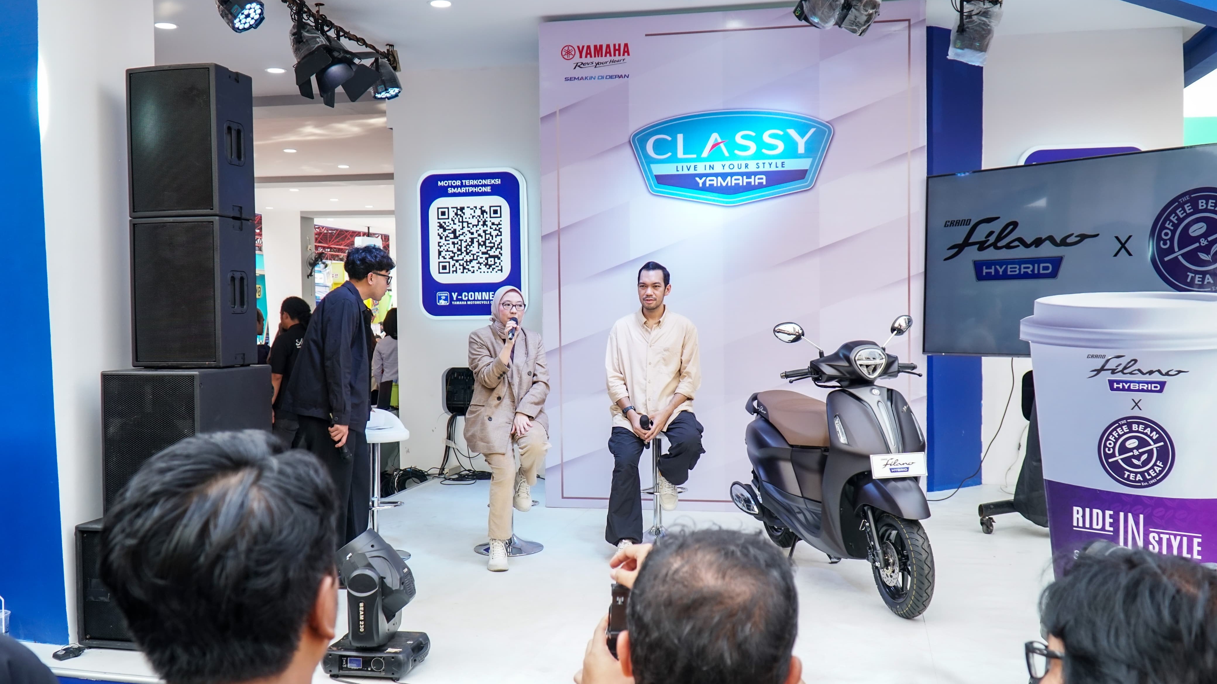 Booth Stand Yamaha Grand Filano di Jakarta Fair Kemayoran (JFK) 2025.