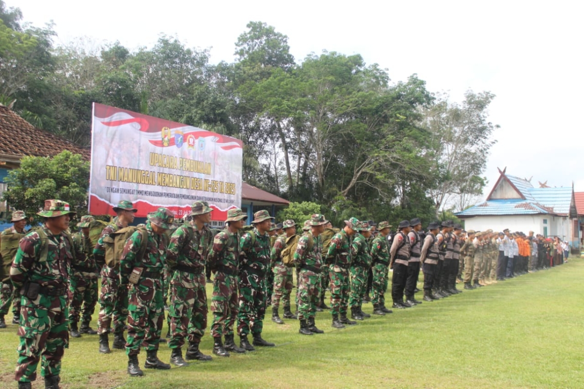 Kodam XII Tanjungpura bersama pemerintah daerah memperkuat sinergi percepatan program TMMD ke-125 tahun ini.