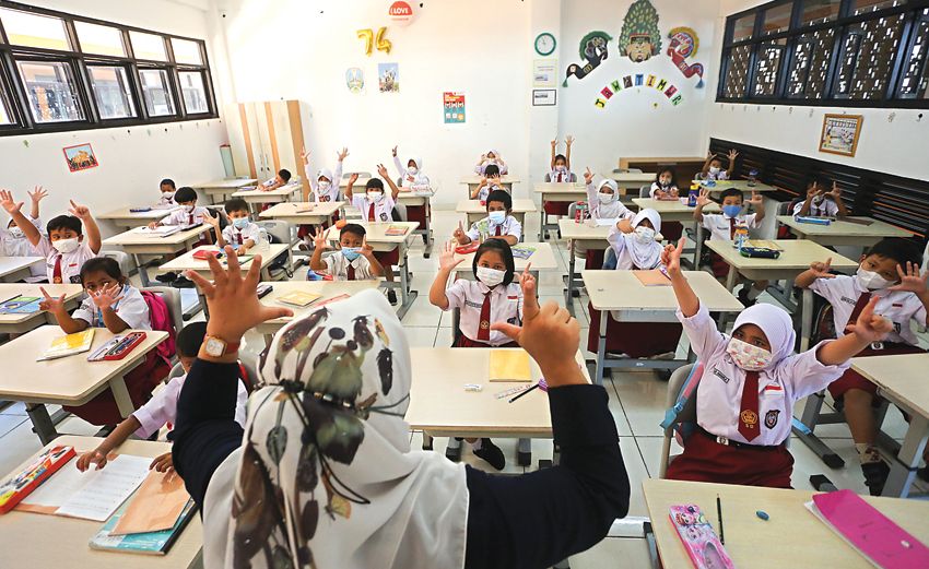 Ilustrasi sekolah ramah anak