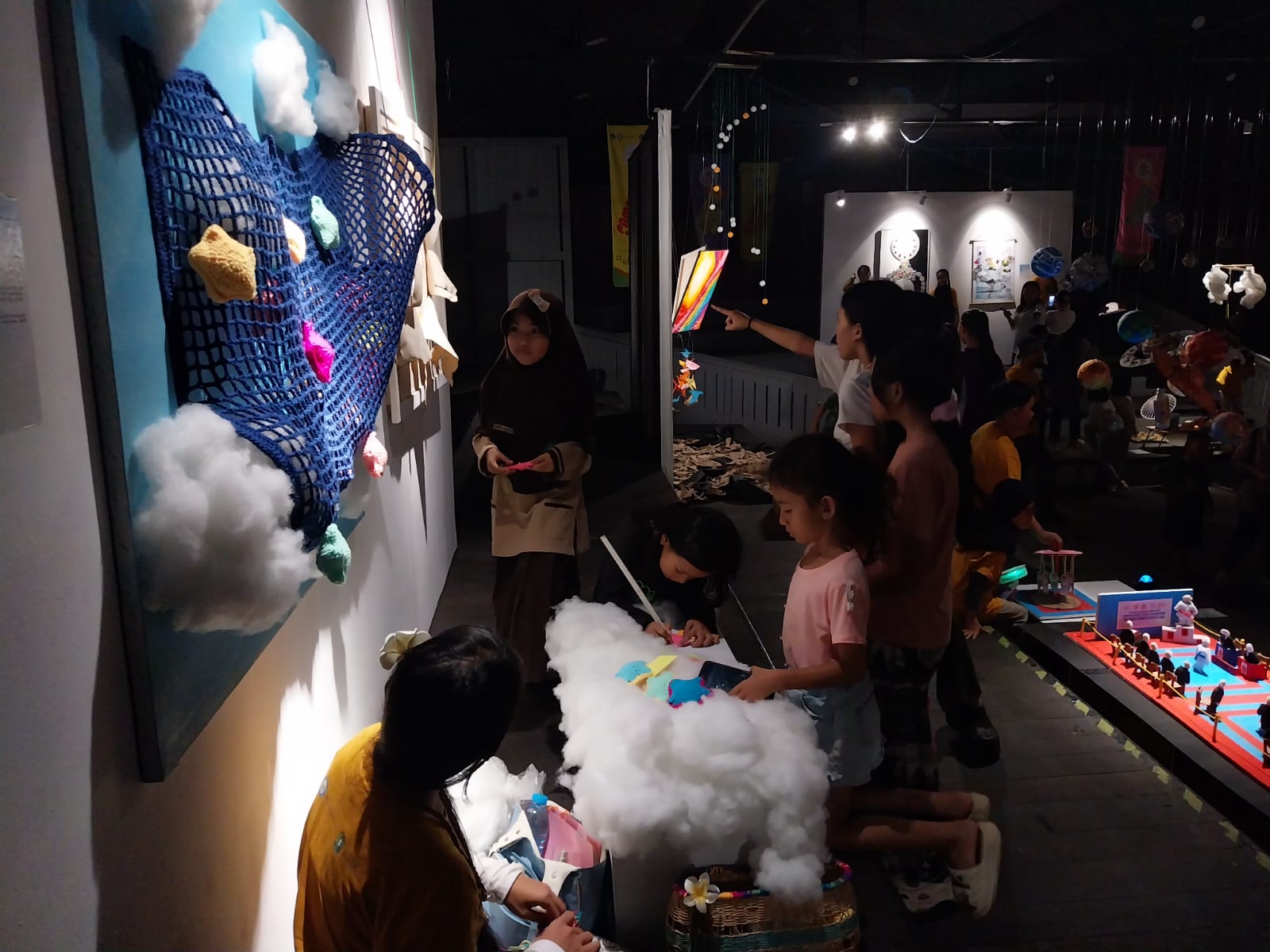 Suasana Pameran Hari Anak Nasional di Taman Budaya Pontianak, Rabu (23/7) sore.