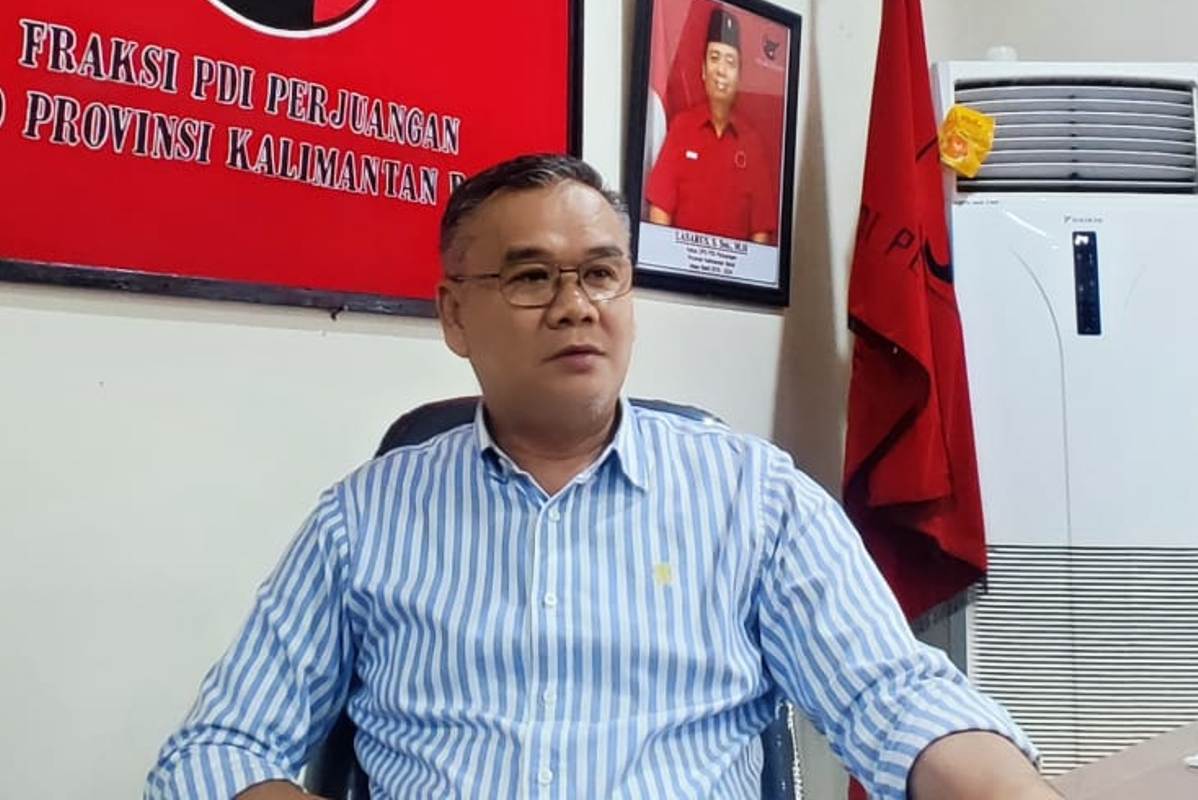 Agus Sudarmansyah, Ketua Fraksi PDI Perjuangan sekaligus anggota DPRD Kalimantan Barat.