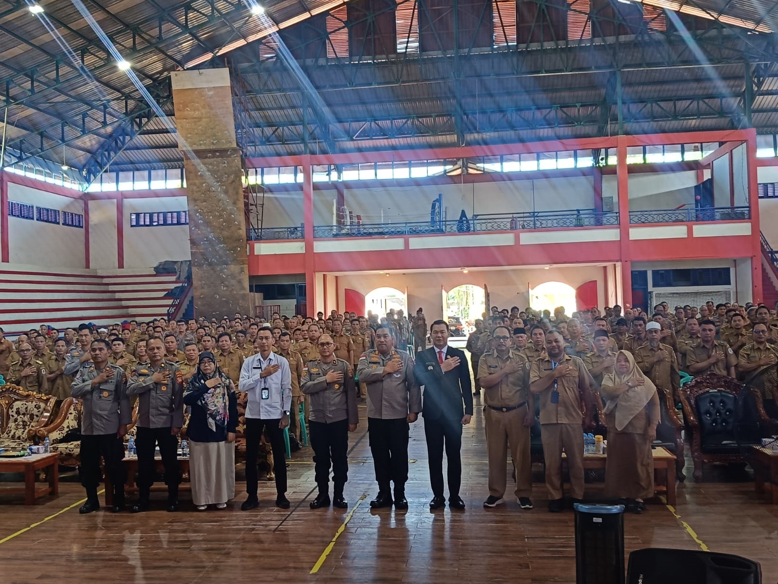 PANGAN : Satu sesi di kegiatan Rakor dan Evaluasi Ketahanan Pangan yang dilaksanakan Polres Kapuas Hulu.
