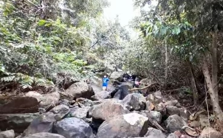 WISATA: Riam pemandian Sinjan yang akan dikelola menjadi destinasi wisata di daerah perbatasan.