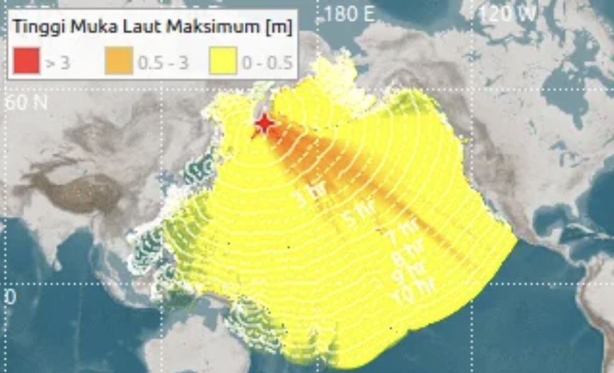 BMKG keluarkan peringatan tsunami di Indonesia akibat gempa Rusia M 8,8. Ini daftar wilayah dan ETA gelombang tsunami.
