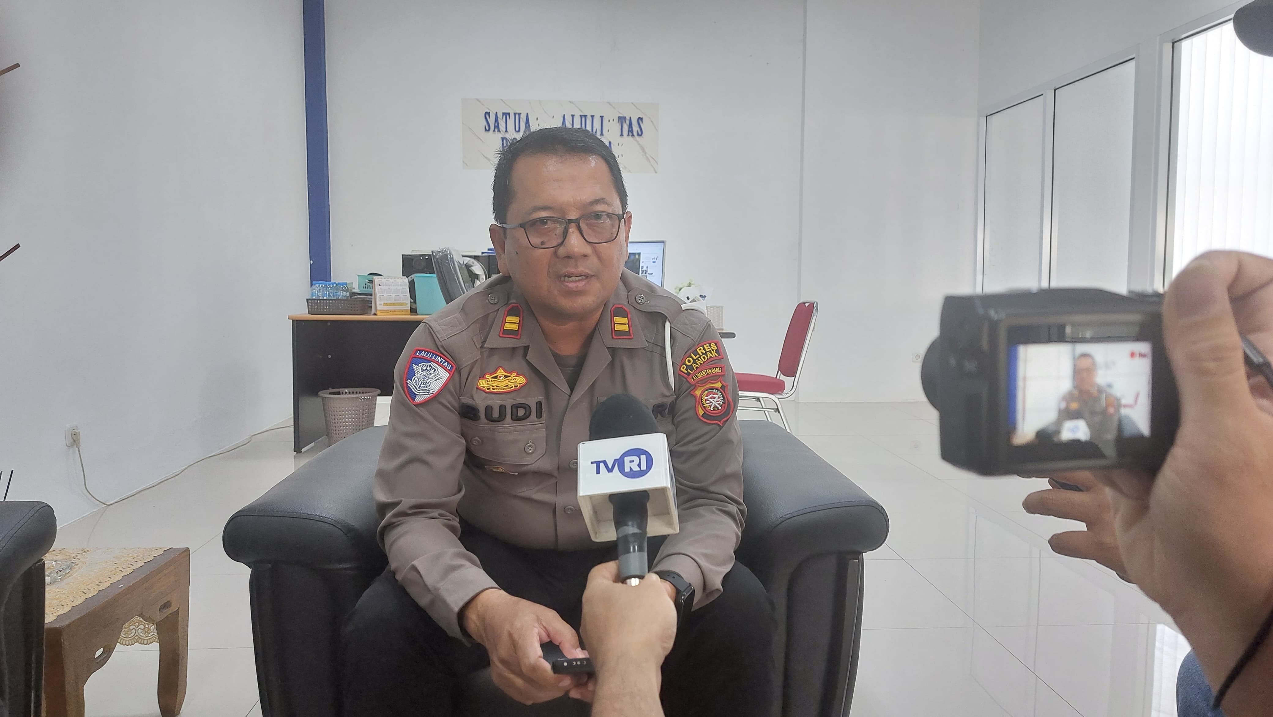Kasat Lantas Polres Landak, Iptu Budi Ristanto