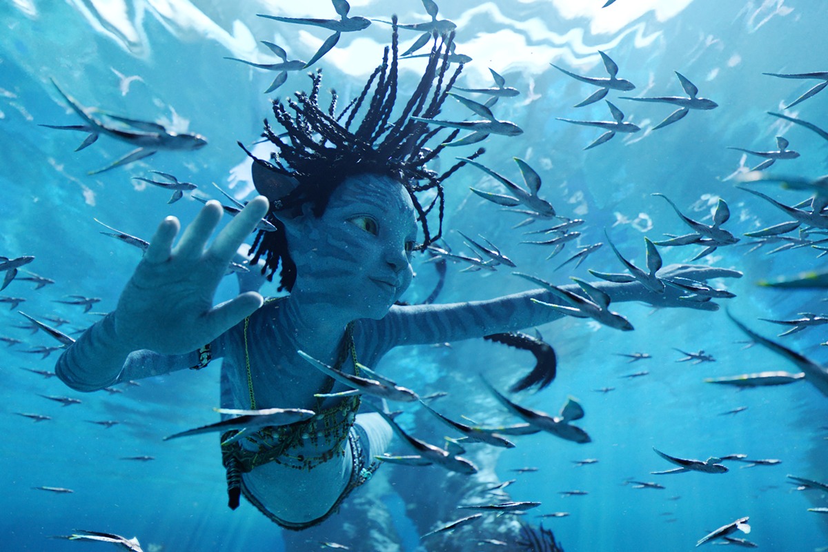 Cuplikan film Avatar: The Way of Water. James Cameron bakal memperluas semesta Avatar lewat serial animasi dan film streaming.