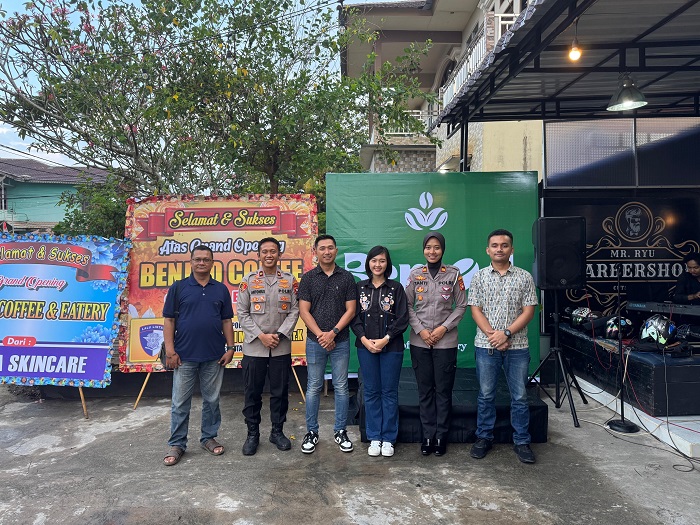 LAUNCHING: Suasana pembukaan Benjod Coffe beberapa waktu lalu.
