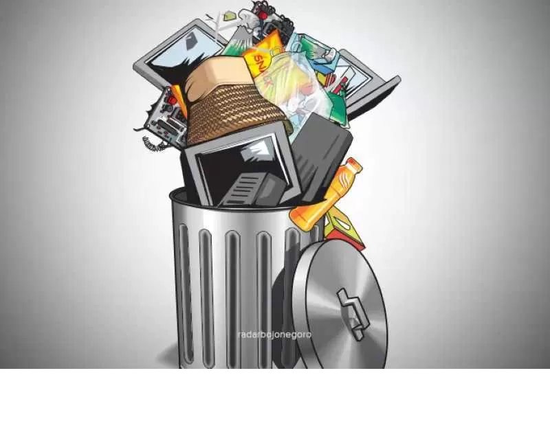 SAMPAH: Ilustrasi manajemen pengelolaan sampah.