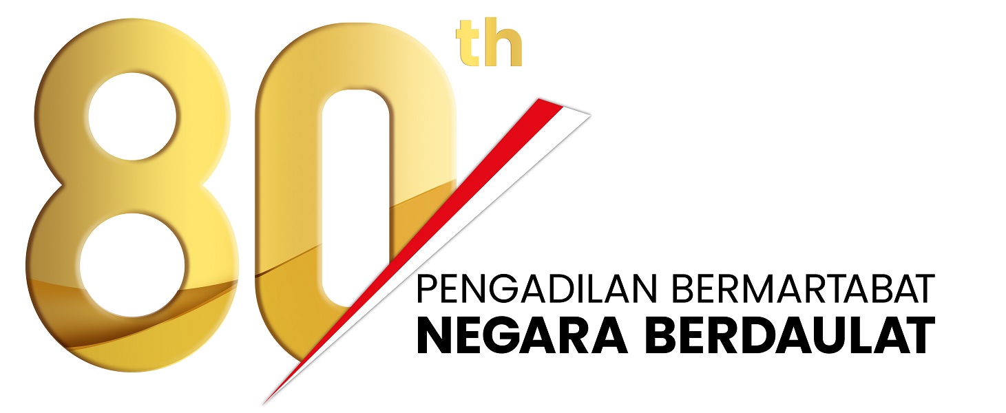Logo HUT ke-80 Mahkamah Agung.