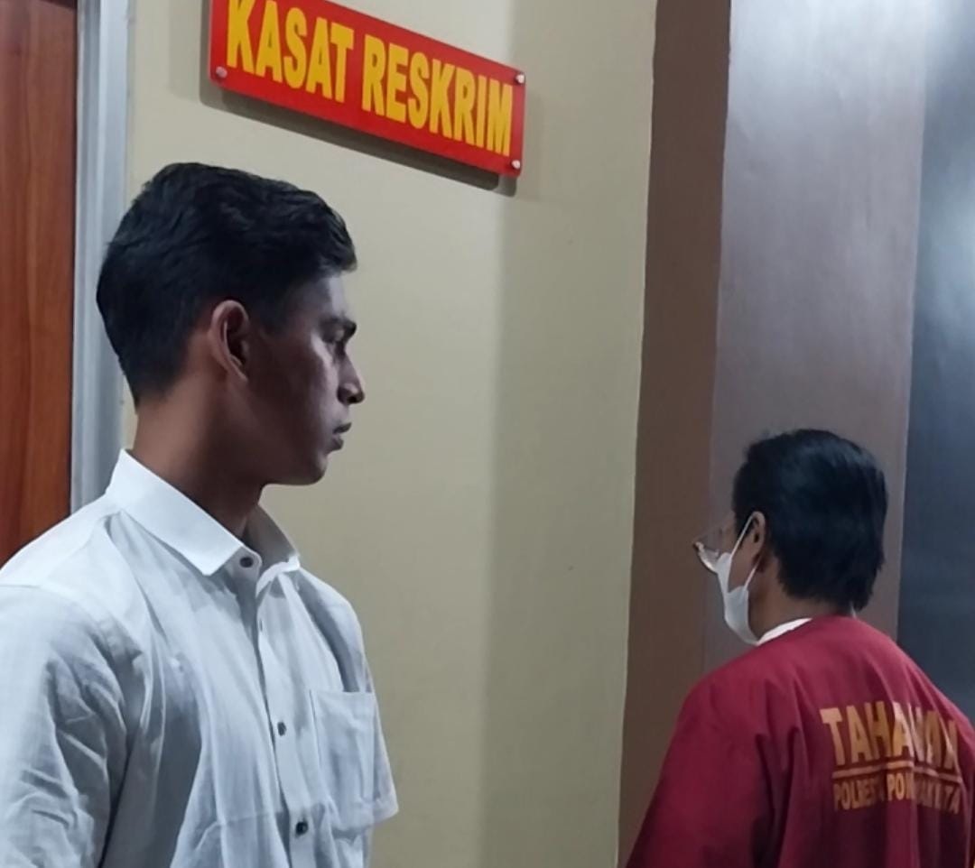 DITAHAN: R, ditetapkan menjadi tersangka dan ditahan oleh Polresta Pontianak atas dugaan gratifikasi senilai Rp2,3 miliar.