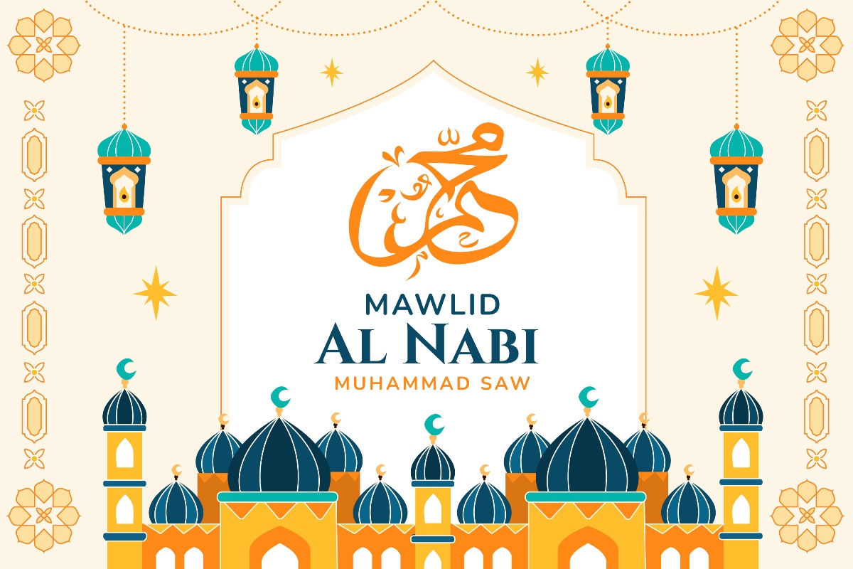 Ilustrasi maulid Nabi Muhammad SAW.