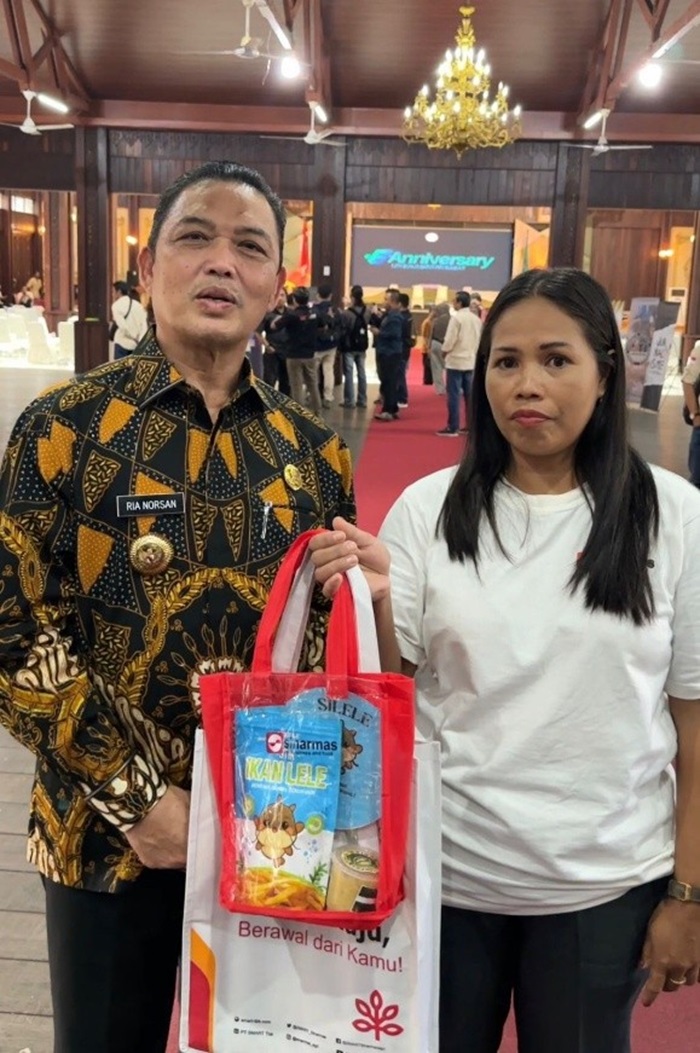Gubernur Kalimantan Barat Ria Norsan mengapresiasi partisipasi UMKM binaan PT Bangun Nusa Mandiri dan PT Kencana Graha Permai, dan PT Agrolestari Mandiri di HUT ke-6 IJTI Kalimantan Barat.