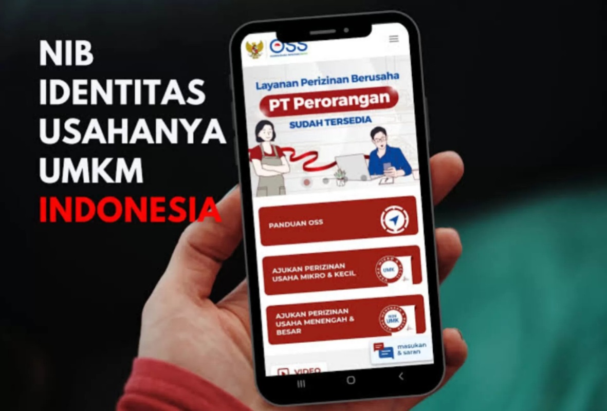 Aplikasi online single submission untuk nomor induk berusaha.
