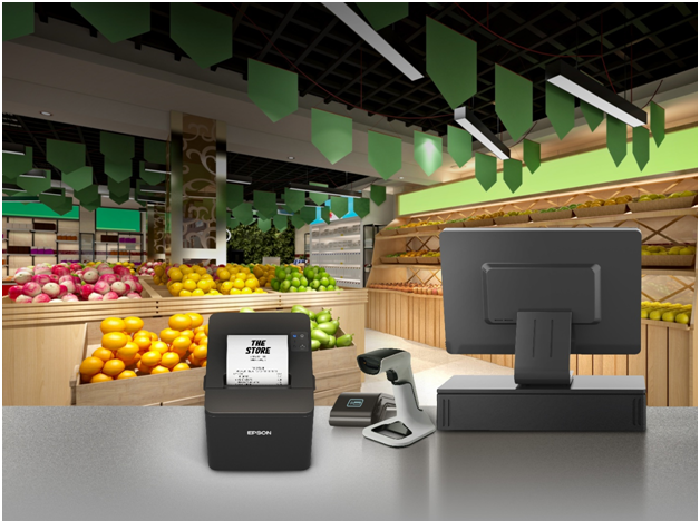 TM-T82IV thermal POS printer.