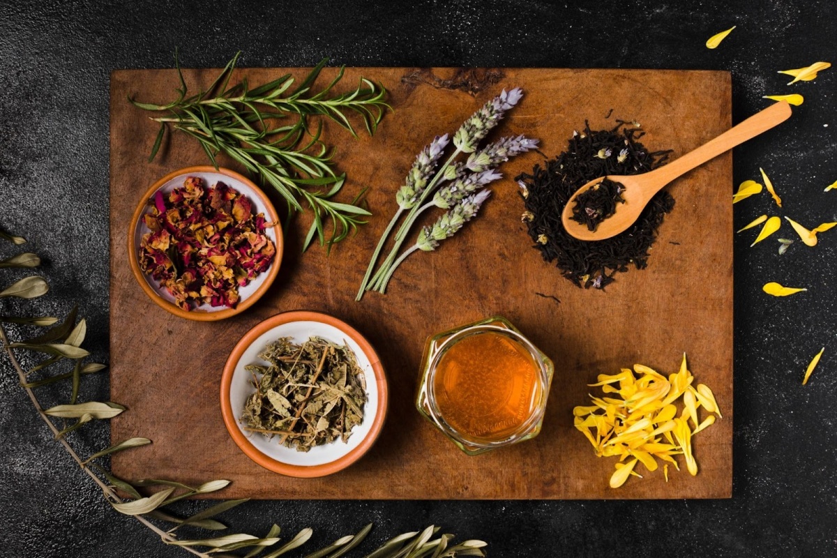 Ilustrasi tanaman herbal.