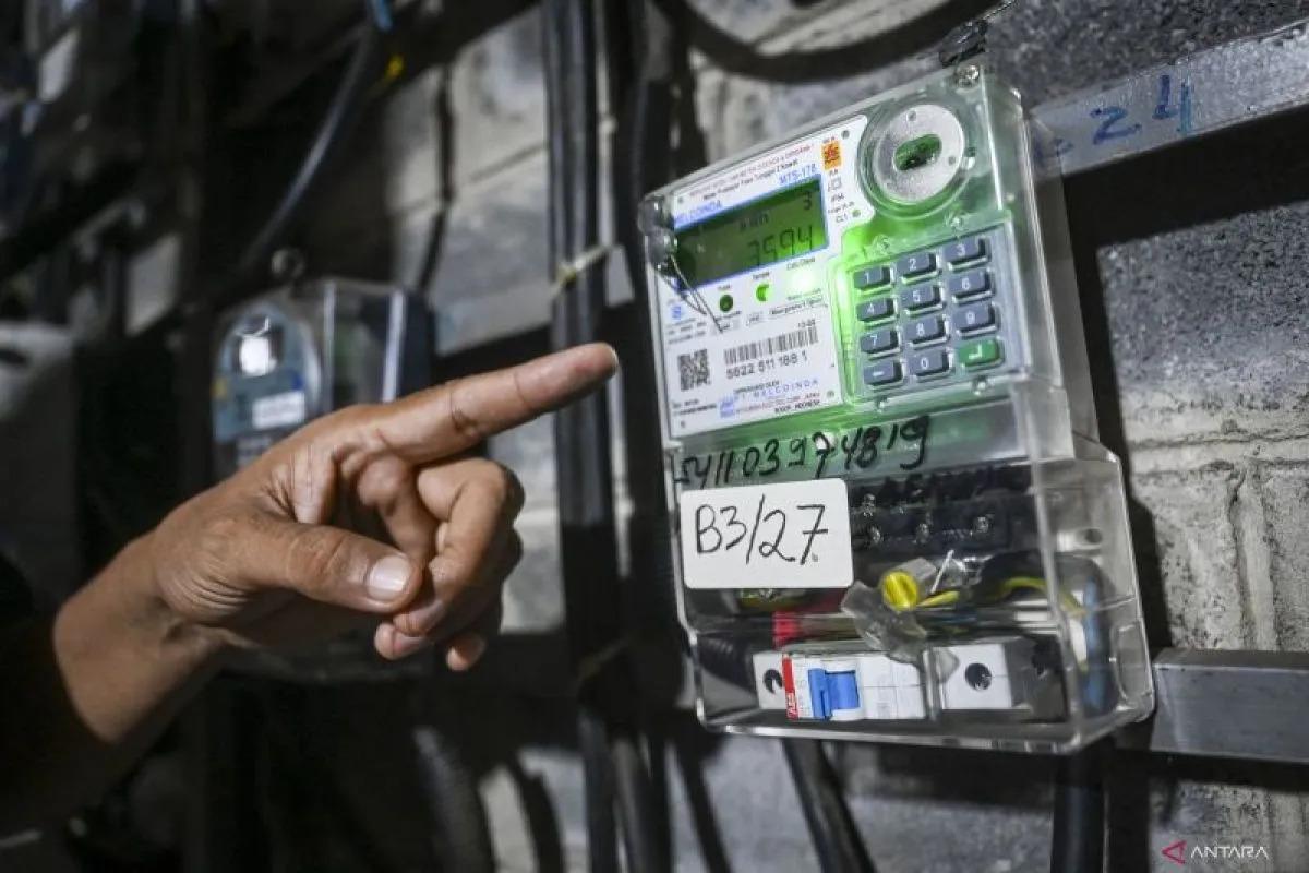 Ilustrasi meteran listrik.