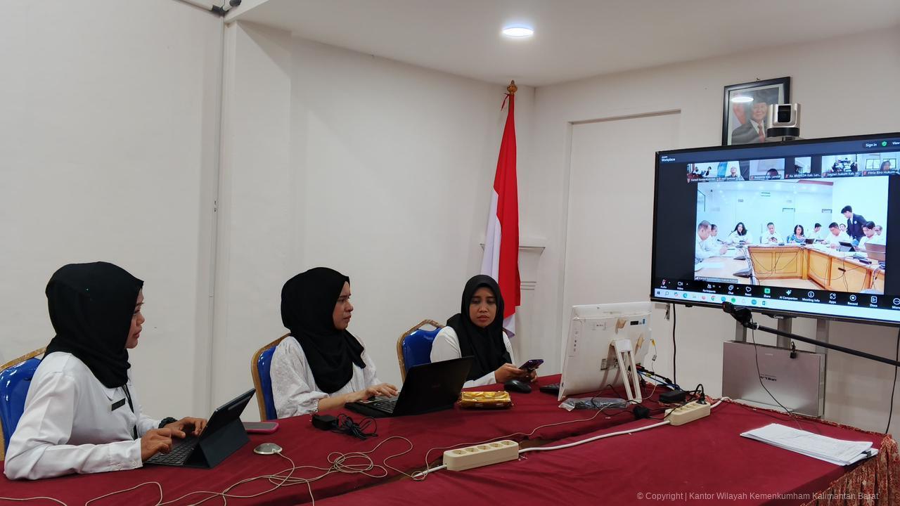 Kanwil Kemenkum Kalbar menggelar rapat&nbsp;pengharmonisasian, pembulatan, dan pemantapan konsepsi atas Rancangan Perbup Melawi, pada Rabu (17/9).