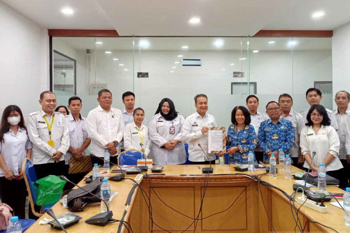 Kanwil Kemenkum Kalbar menggelar Rapat Harmonisasi Raperda Kabupaten Landak, Rabu (17/9).