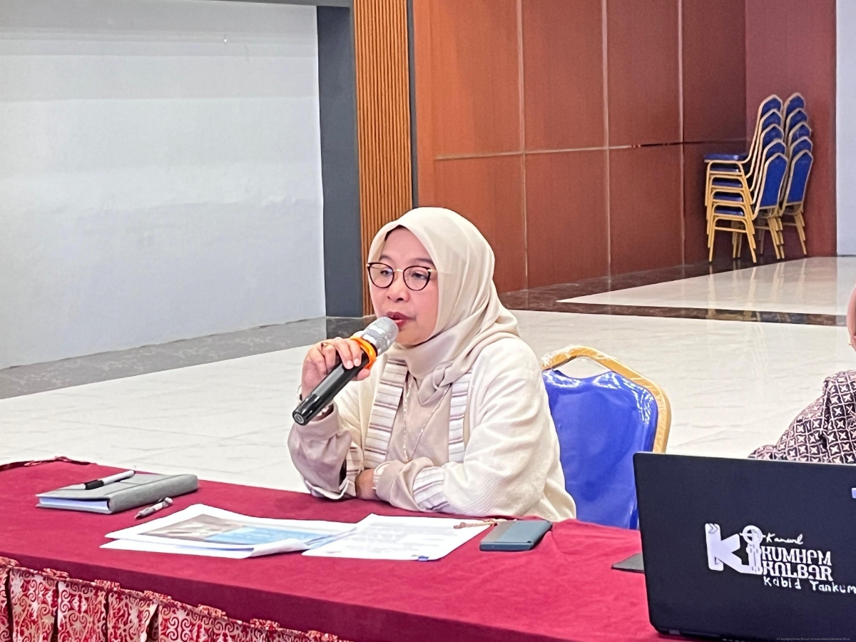 Kanwil Kemenkum Kalbar menggelar sosialisasi kekayaan intelektual kepada civitas akademika Polteq Pontianak, Jumat (19/9).