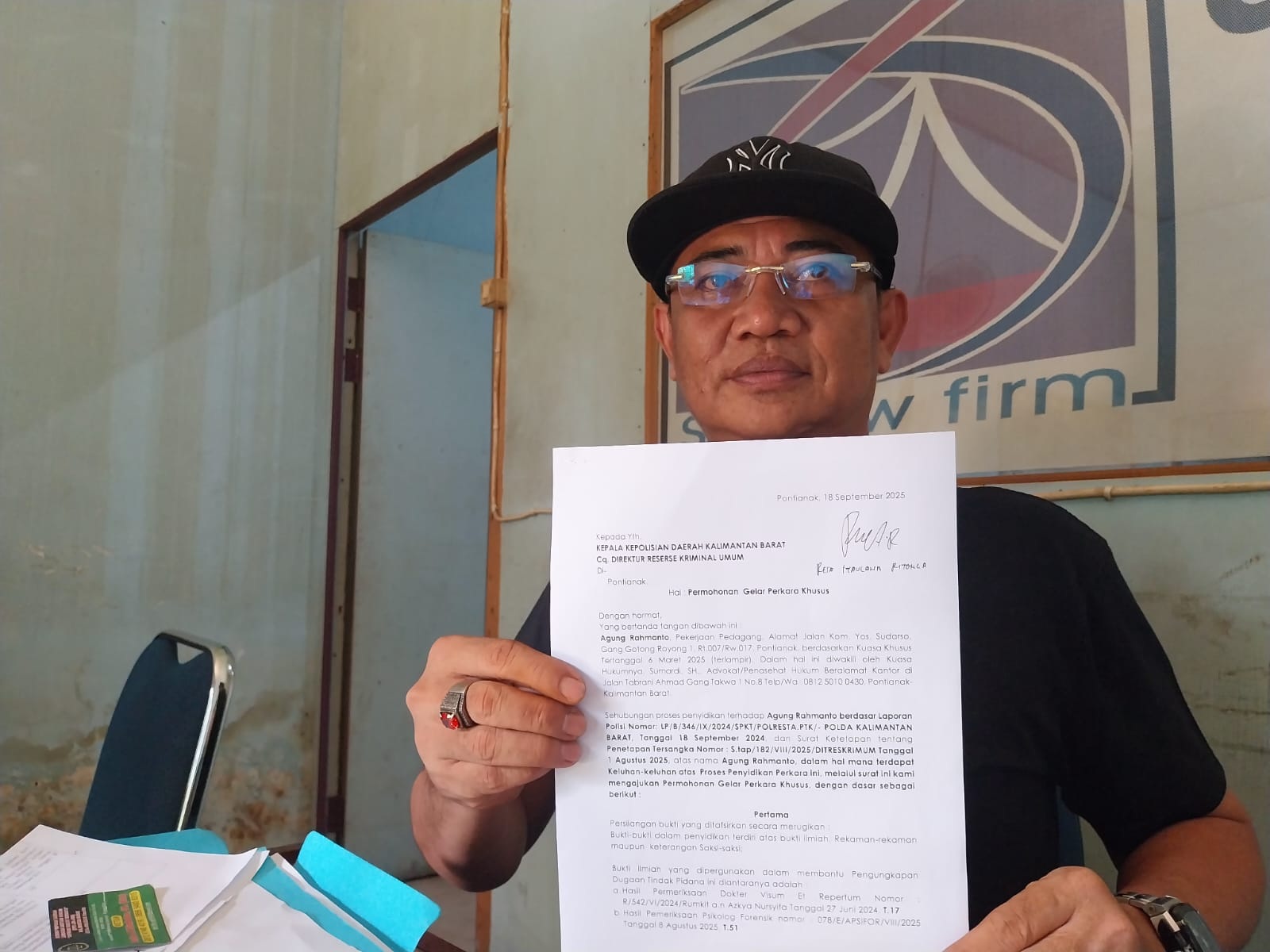 Kuasa Hukum Tersangka AR, Sumardi