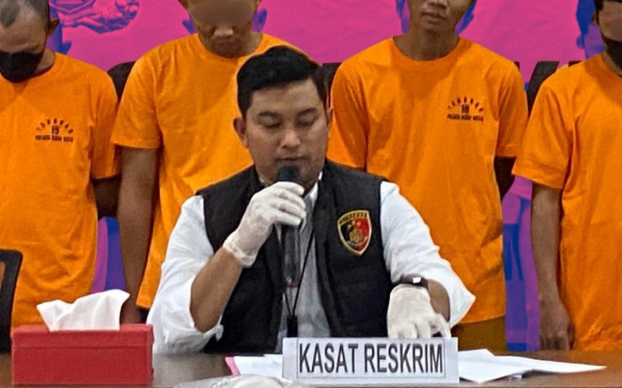 Polres Kubu Raya menggelar konferensi pers pada Senin (22/9).