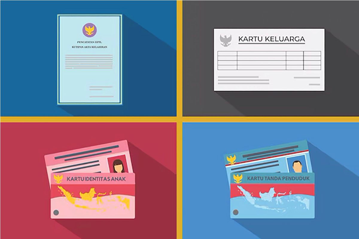 Ilustrasi kartu keluarga.