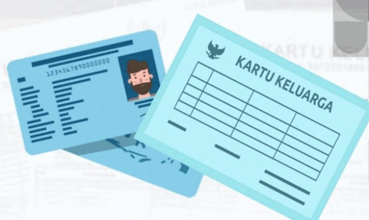 Ilustrasi kartu keluarga.