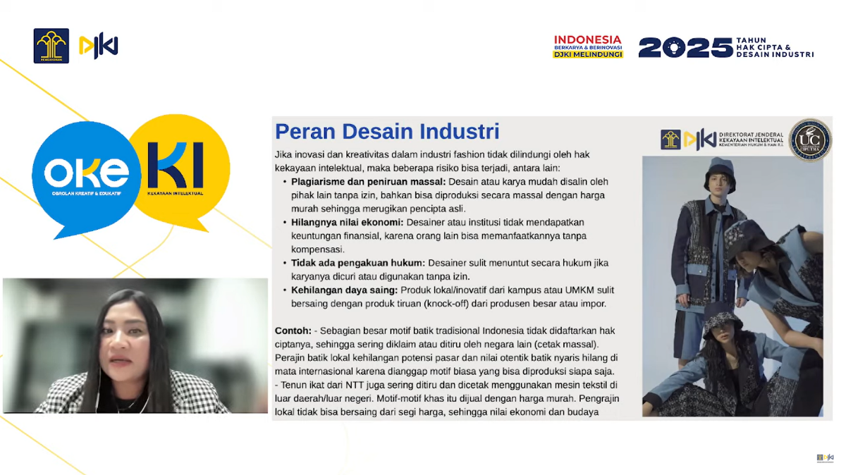 Kanwil Kemenkum Kalbar mengikuti Webinar Edukasi KI pada Senin (29/9).