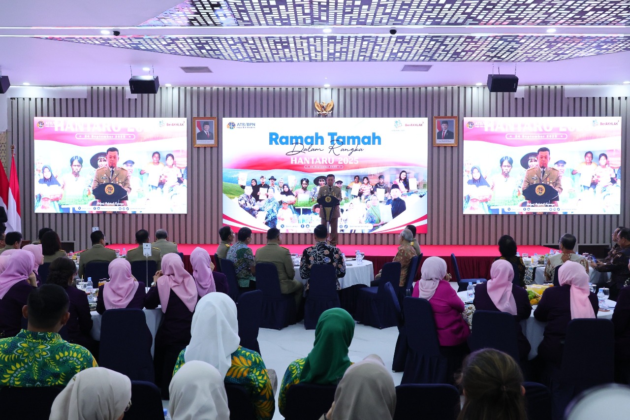 Peringatan Hari Agraria dan Tata Ruang (HANTARU) 2025, di Kementerian ATR/BPN, Jakarta, Rabu (24/09/2025).