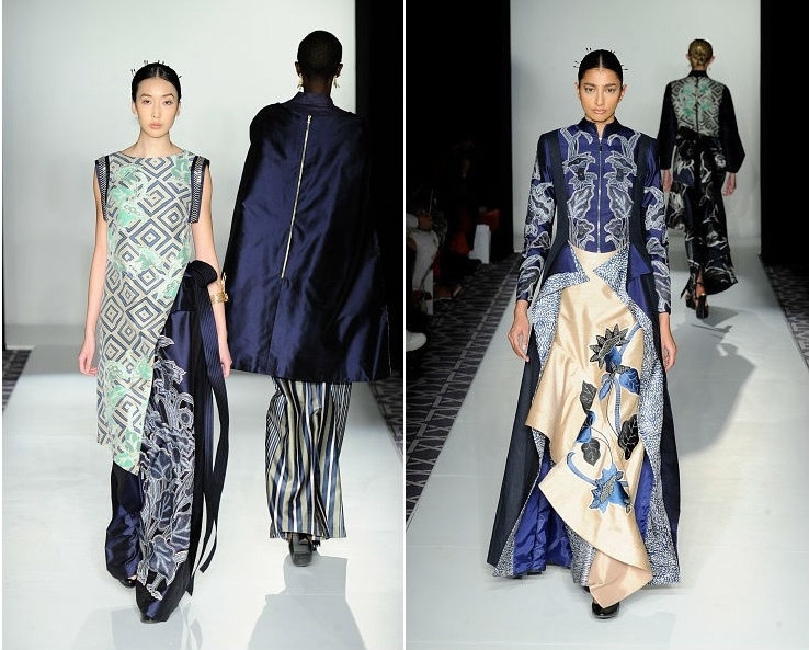 Denny Wirawan melalui labelnya Balijava memamerkan karyanya di panggung New York Fashion Week.